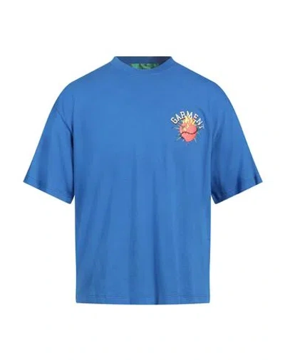 Garment Workshop Man T-shirt Blue Size L Cotton