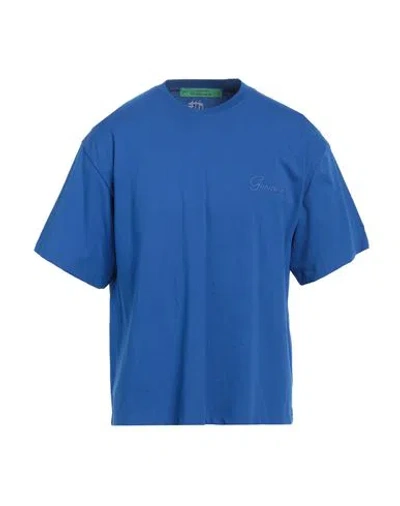 Garment Workshop Man T-shirt Bright Blue Size Xxl Cotton