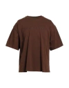 Garment Workshop Man T-shirt Brown Size S Cotton