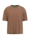 Garment Workshop Man T-shirt Brown Size Xxl Cotton
