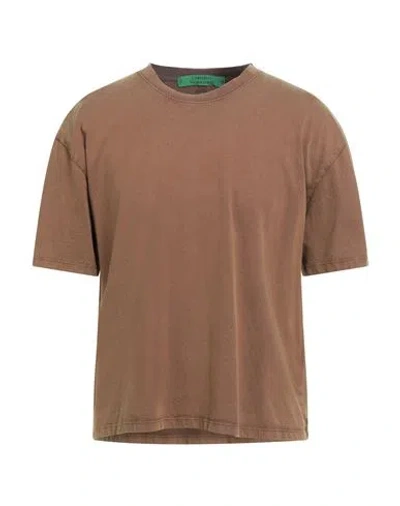 Garment Workshop Man T-shirt Brown Size Xxl Cotton