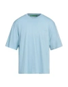 Garment Workshop Man T-shirt Sky Blue Size Xxl Cotton