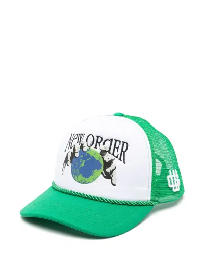 Garment Workshop Panelled Baseball Cap In Grün