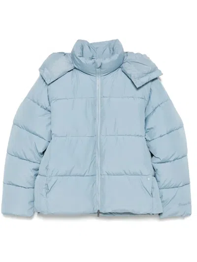 Garment Workshop Puffer Hooded Jacket In 蓝色