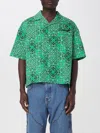 Garment Workshop Green Bandana Shirt In Emerald