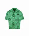 Garment Workshop Green Bandana Shirt In Green