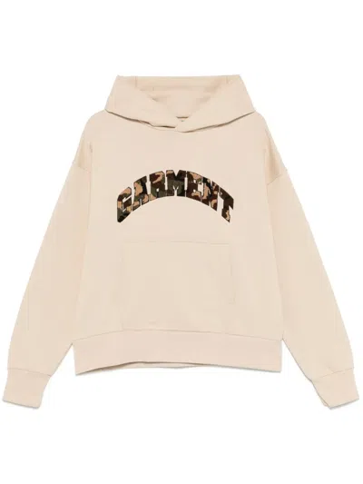 Garment Workshop Terry Logo-embroidered Hoodie In 中性色