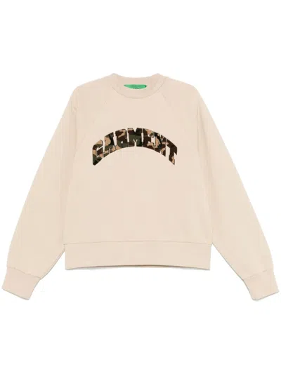Garment Workshop Terry Logo-embroidered Sweatshirt In 中性色