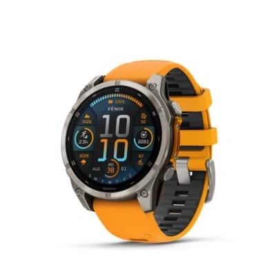 Garmin Fenix 8 47mm, Amoled, Outdoor And Fitness Gps Smartwatch, Saphire In Orange