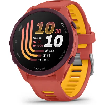 Garmin Forerunner 170 Music 43mm Smartwatch In Red