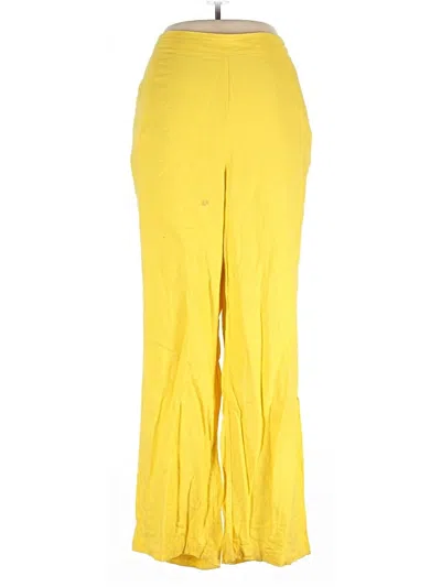 Pre-owned Garnerstyle X Ftf Linen Pants In Yellow