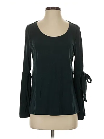 Pre-owned Garnet Hill 3/4 Sleeve T-shirt In Green