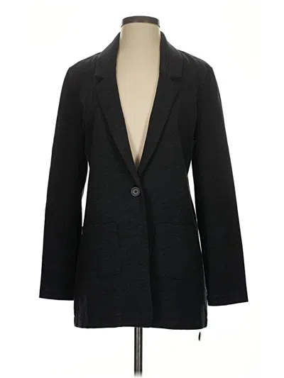 Pre-owned Garnet Hill Blazer Jacket In Black