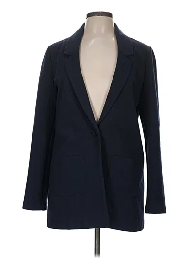 Pre-owned Garnet Hill Blazer Jacket In Blue