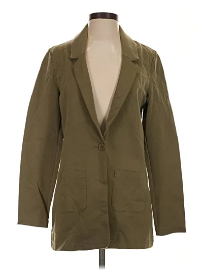 Pre-owned Garnet Hill Blazer Jacket In Green