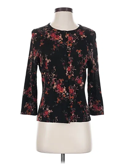Pre-owned Garnet Hill Cardigan Sweater In Black