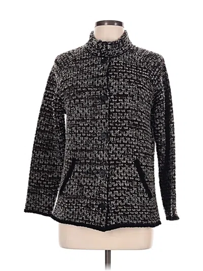 Pre-owned Garnet Hill Cardigan Sweater In Black