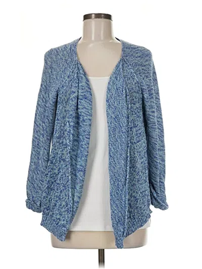 Pre-owned Garnet Hill Cardigan Sweater In Blue