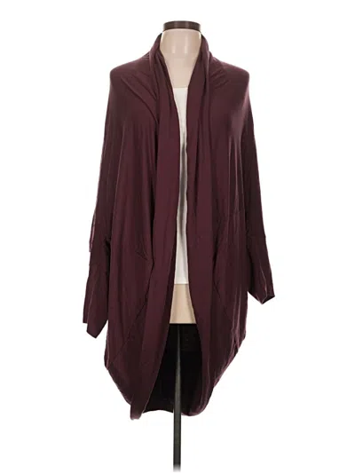 Pre-owned Garnet Hill Cardigan Sweater In Burgundy