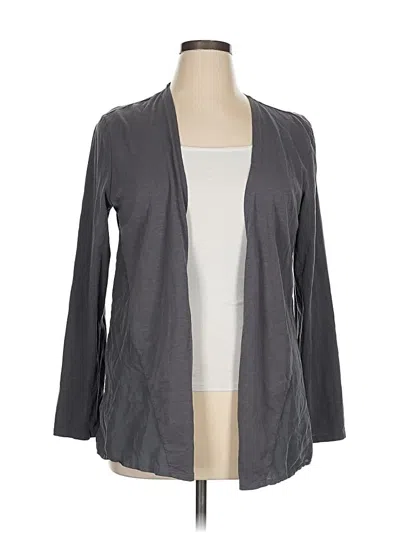 Pre-owned Garnet Hill Cardigan Sweater In Gray