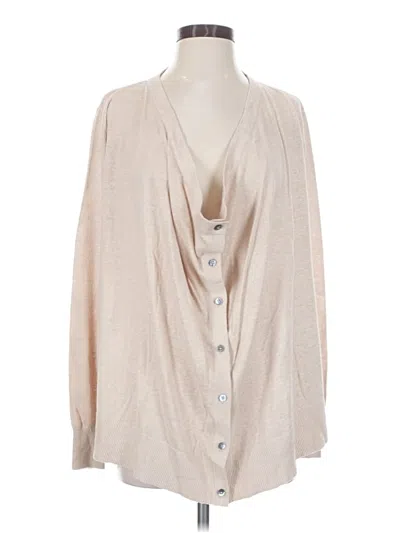 Pre-owned Garnet Hill Cardigan Sweater In Ivory