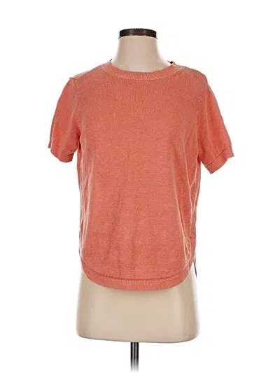 Pre-owned Garnet Hill Cardigan Sweater In Orange