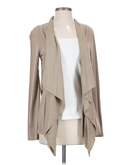 Pre-owned Garnet Hill Cardigan Sweater In Tan