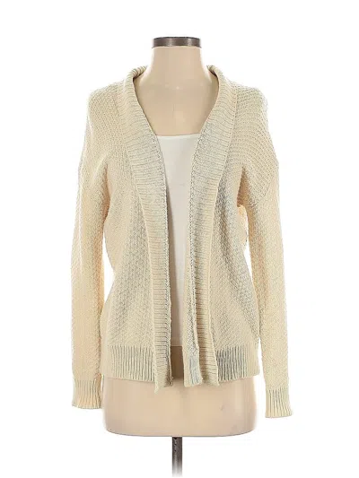 Pre-owned Garnet Hill Cardigan Sweater In White