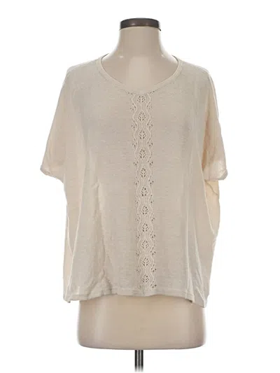 Pre-owned Garnet Hill Cardigan Sweater In White