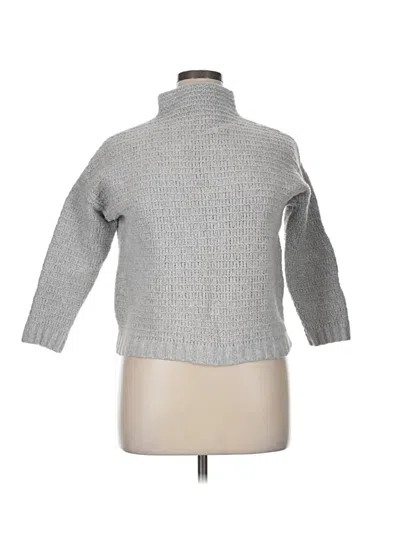 Pre-owned Garnet Hill Cashmere Pullover Sweater In Gray