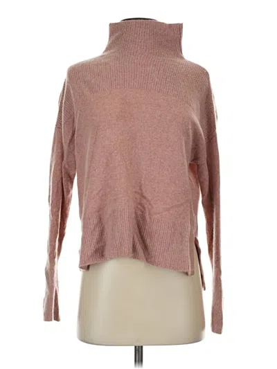 Pre-owned Garnet Hill Cashmere Pullover Sweater In Pink