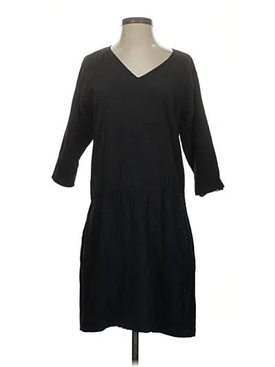 Pre-owned Garnet Hill Casual Dress In Black