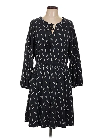 Pre-owned Garnet Hill Casual Dress In Black