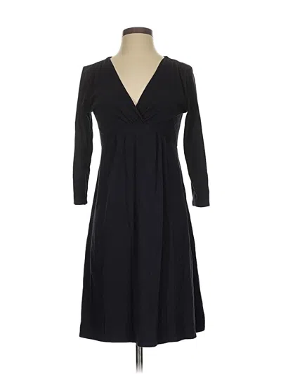 Pre-owned Garnet Hill Casual Dress In Black