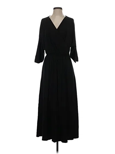 Pre-owned Garnet Hill Casual Dress In Black