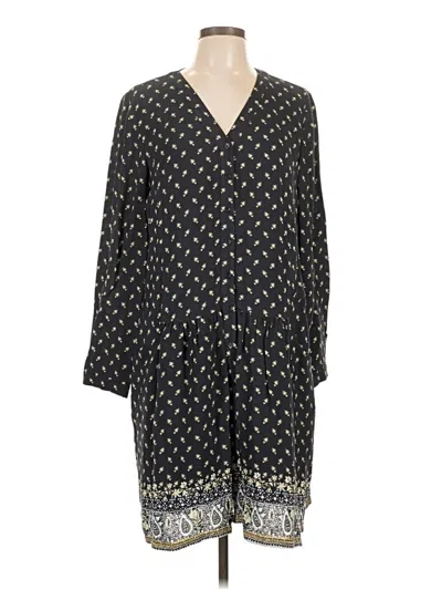 Pre-owned Garnet Hill Casual Dress In Black