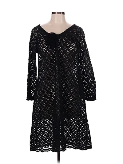 Pre-owned Garnet Hill Casual Dress In Black