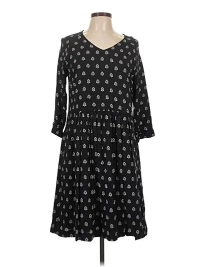 Pre-owned Garnet Hill Casual Dress In Black