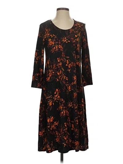 Pre-owned Garnet Hill Casual Dress In Black