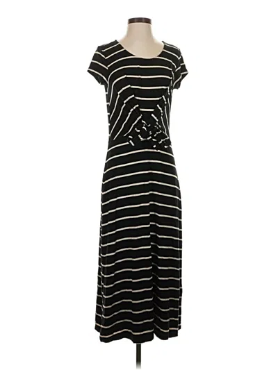 Pre-owned Garnet Hill Casual Dress In Black