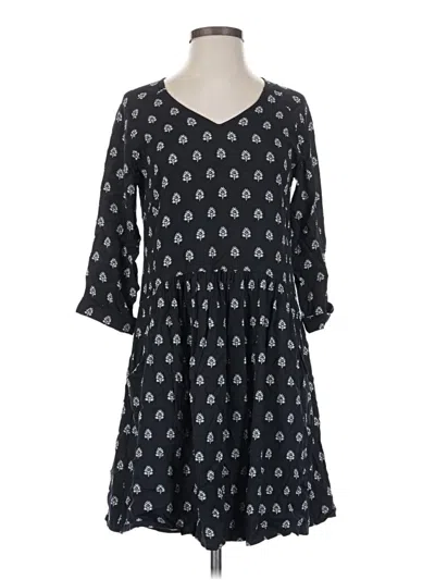 Pre-owned Garnet Hill Casual Dress In Black