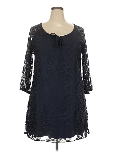 Pre-owned Garnet Hill Casual Dress In Black
