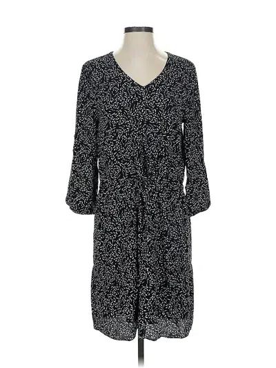 Pre-owned Garnet Hill Casual Dress In Black