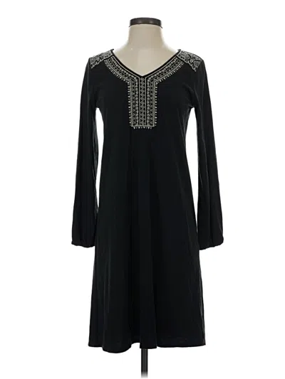 Pre-owned Garnet Hill Casual Dress In Black