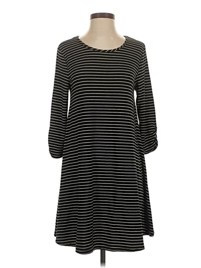 Pre-owned Garnet Hill Casual Dress In Black
