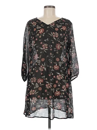 Pre-owned Garnet Hill Casual Dress In Black