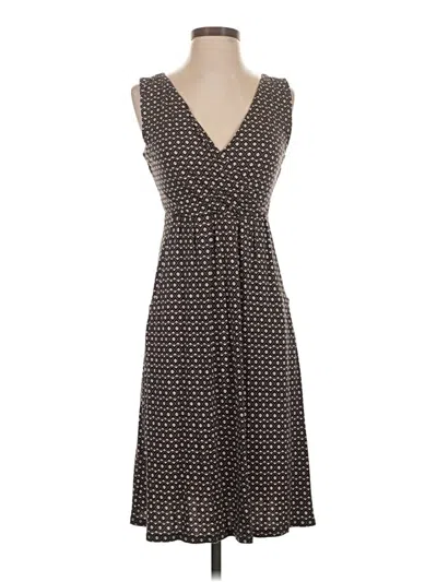 Pre-owned Garnet Hill Casual Dress In Black