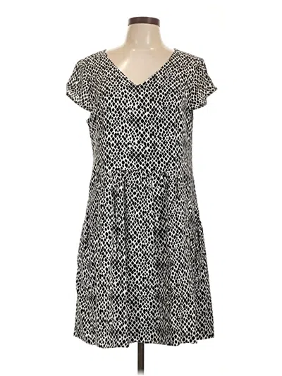 Pre-owned Garnet Hill Casual Dress In Black