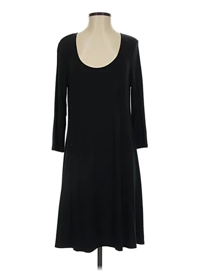 Pre-owned Garnet Hill Casual Dress In Black