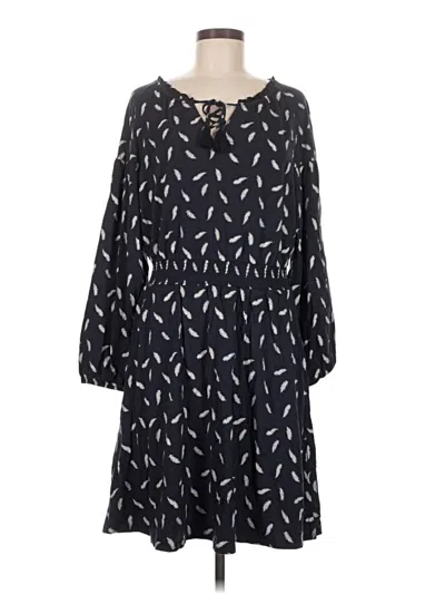 Pre-owned Garnet Hill Casual Dress In Black